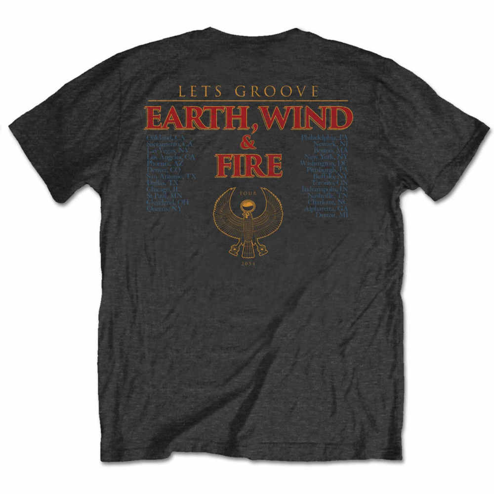 Earth Wind & Fire - Let's Groove Heren Tshirt - Grijs